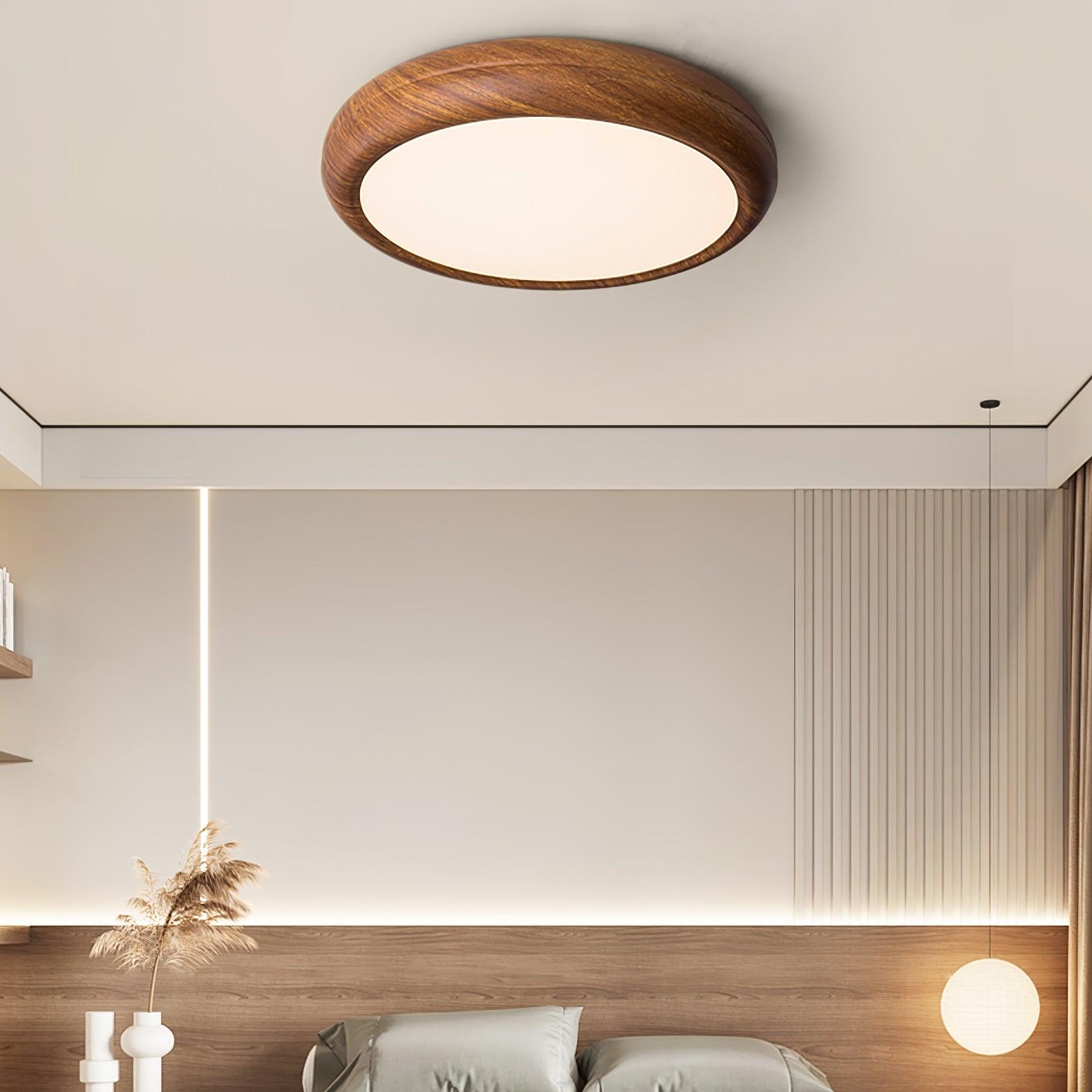 Grena Wood Grain Round Ceiling Light - product image 7