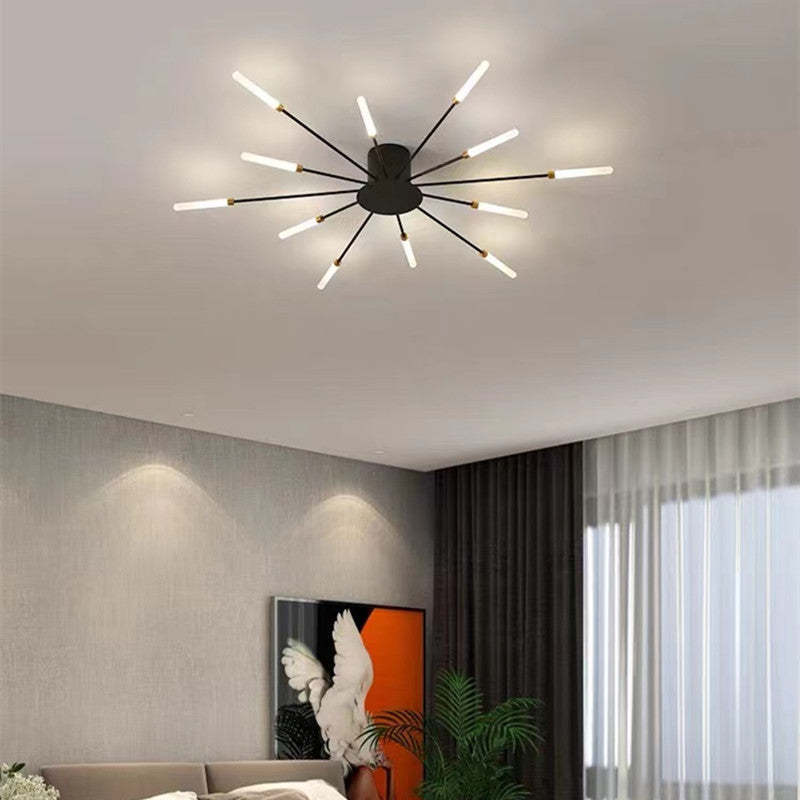 Wesley Flush-Mount Ceiling Light Fireworks, Black/Gold - product image 26
