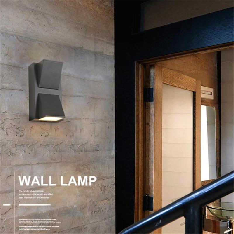 Vexto Modern Black Metal LED Outdoor Wall Lamp - product image 7