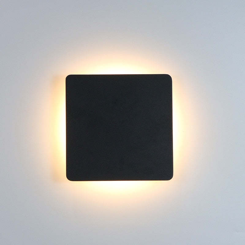 Klyne Minimalist Round/Square Outdoor Wall Lamp LED, Black/White - product image 16