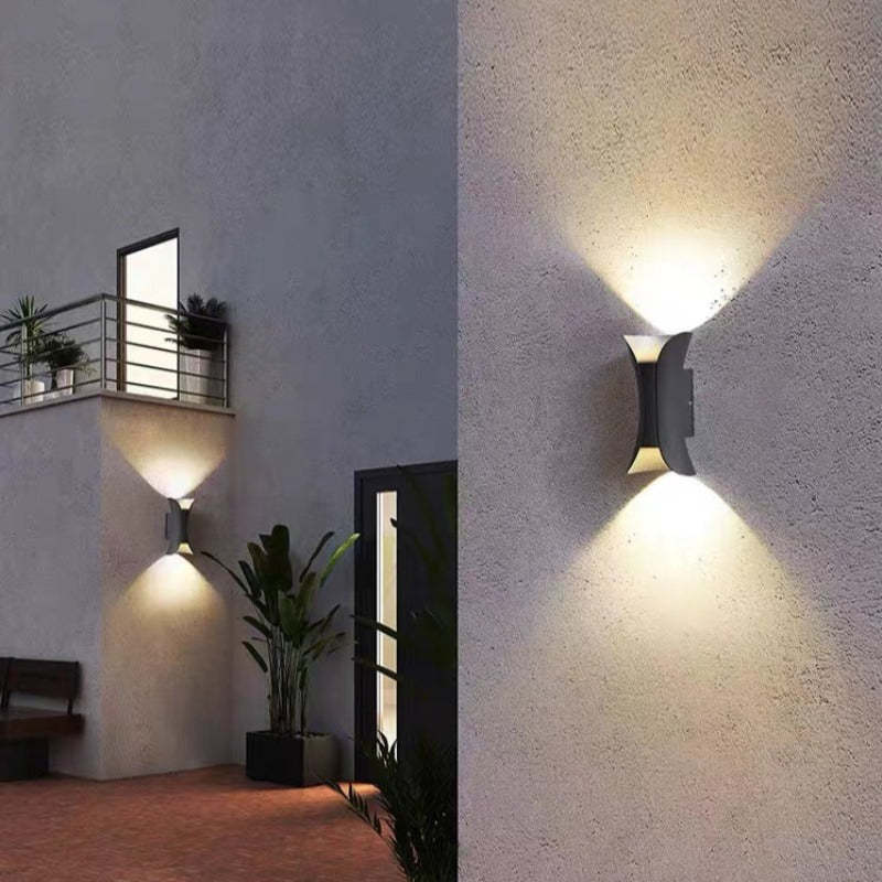 Noxel Curved Outdoor Wall Mounted Led Lamp - product image 4